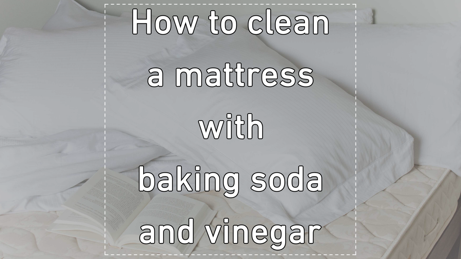 How to clean a mattress with baking soda and vinegar